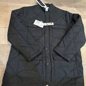 ULTRACLUB MENS BLACK DAWSON QUILTED JACKET NYLON POCKETS NEW LARGE